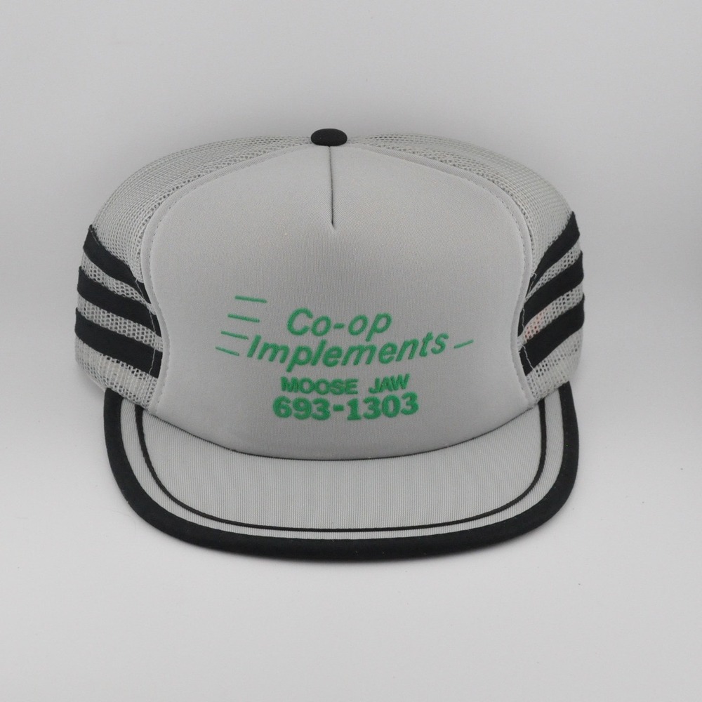 Vintage Co-op Implements Moose Jaw Century 21 Trucker Hat OSFM Gray Excellent